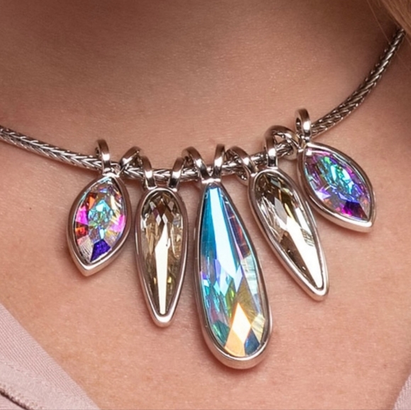 Touchstone Crystal Jewelry - Touchstone Crystal Swarovski Time To Change Necklace (RETIRED, VERSATILE)